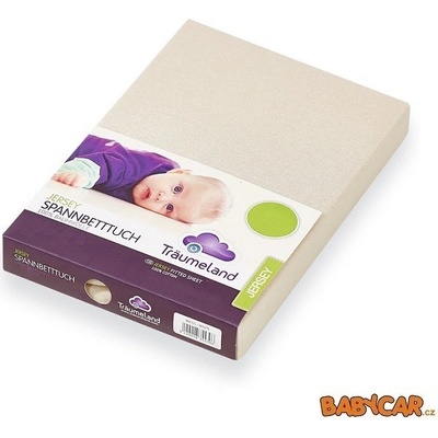 TRÄUMELAND prostěradlo JERSEY Beige 75x100