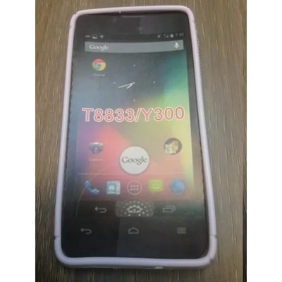 Huawei Силиконов калъф за Huawei Y300 - бял