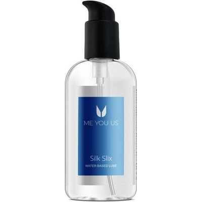 Me You Us Silk Slix Lubrikačný gél na báze vody Fľaša s pumpičkou biela 250 ml