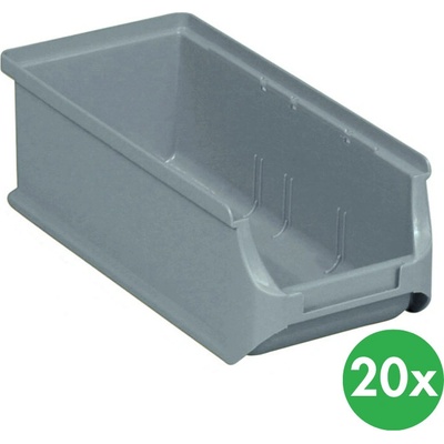 Allit Plastové boxy na drobný materiál 102 x 215 x 75 cm šedé