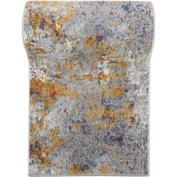 Nej-koberce Lazur G029D bílý / tmavě modrý metráž 70 cm