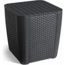 KETER Stůl zahradní s úložným boxem LUZON 43 x 57cm grafit