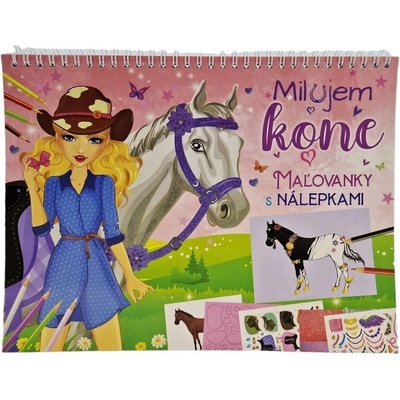 Milujem kone maľovánky s nálepkami