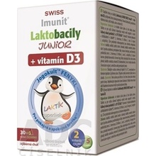 Laktobacily JUNIOR SWISS Imunit + vitamín D3 tbl 30+6 zadarmo 36 ks