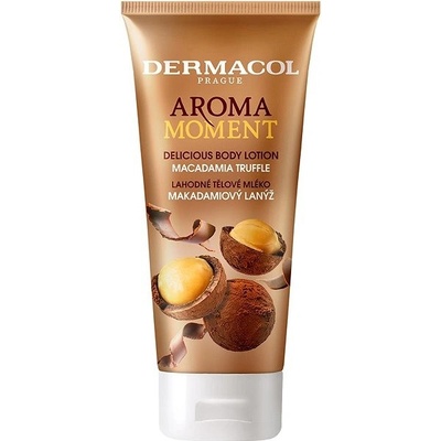 Dermacol Aroma Moment Macadamia Truffle Delicious Body Lotion regenerační tělové mléko s vůní makadamiových ořechů v čokoládě 200 ml unisex