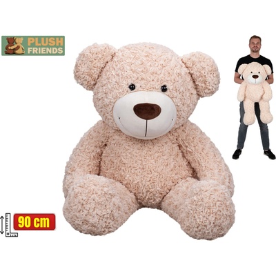 Mikro trading Plush Friends - Medveď plyšový - 90 cm - béžová