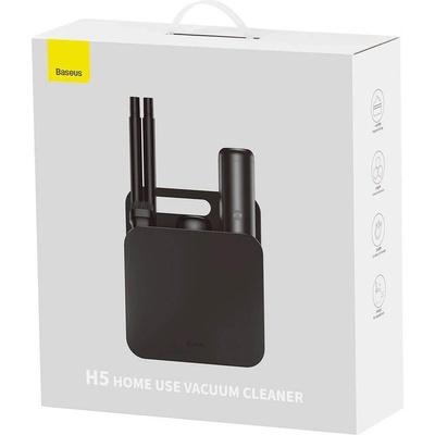 Baseus H5 Home Use Vacuum Cleaner (VCSS000101) - безжична прахосмукачка с вградена презареждаема батерия (черен)