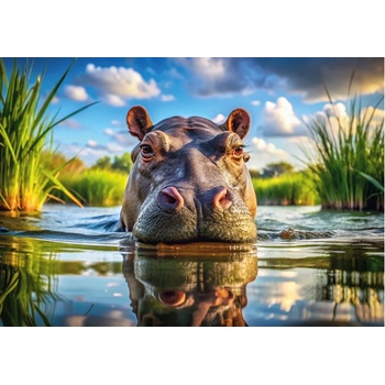 Dino - Puzzle Cute hippo - 500 piese