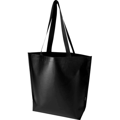 Duo veľká nákupná taška z recykl. GRS s dvojitou lamináciou, 30 l, čierna
