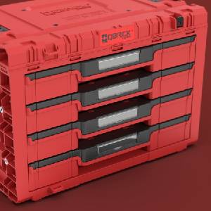 Qbrick System Чекмеджен модул QBRICK SYSTEM PRIME Drawer 4 Toolbox Expert Red Ultra HD 65598 (SKRQPRIMD4ECZEPG011)