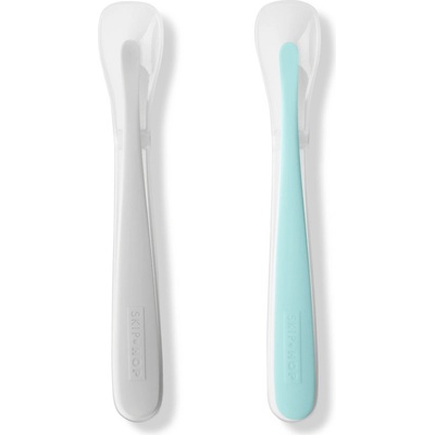 Skip Hop Lyžičky silikónové Easy Feed Grey,Teal 2 ks, 6m+