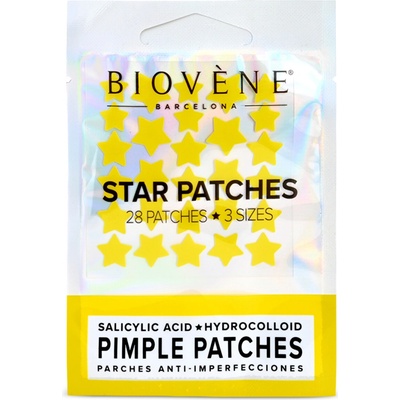 Biovène Náplasť na nedokonalosti Yellow Star Patches 28 ks