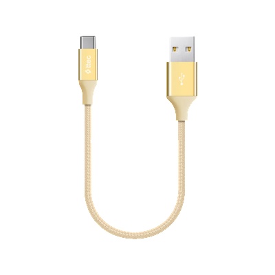 Ttec Кабел ttec AlumiCable Type C Charge / Data Cable , 2.0 , 30 cm - Златист