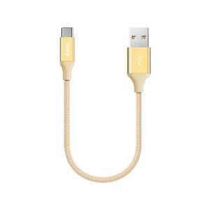 Ttec Кабел ttec AlumiCable Type C Charge / Data Cable, 2.0, 30 cm - Златист