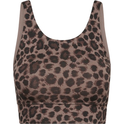 Hey Honey Дамски спортен сутиен Hey honey Women's Bustier Leo Sports bra - Black / Brown - размер XS (114-2217-0511)