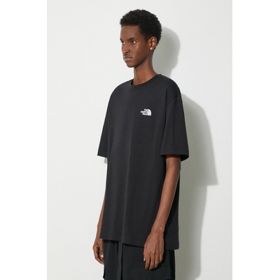 The North Face Памучна тениска The North Face M S/S Essential Oversize Tee в черно с принт NF0A87NRJK31 (NF0A87NRJK31)