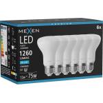 Mexen Nova 6x LED крушка E27, R63, 12W, Студена - 6500K, 1260 lm - L104-E27-1265-01x06 (L104-E27-1265-01x06)