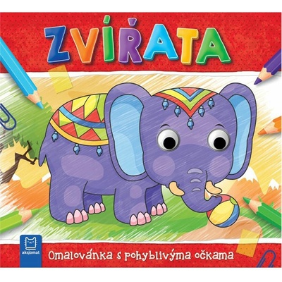 Zvieratá Omaľovánka s pohyblivými očkami