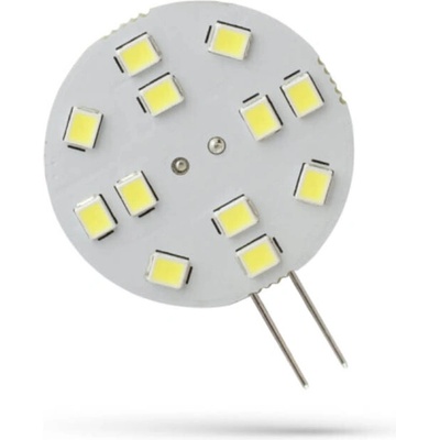 Spectrum LED žiarovka G4, 2W, 12LED, 12V, 30mm [WOJ+13782] Teplá biela
