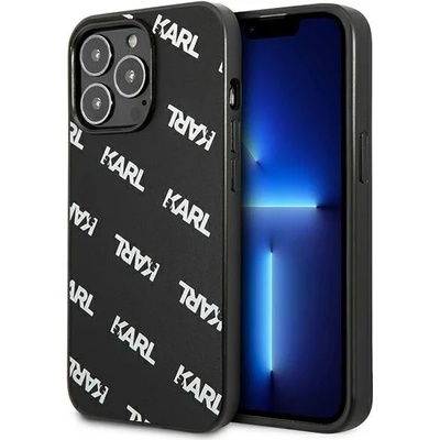KARL LAGERFELD Кейс Karl Lagerfeld KLHCP13LPULMBK3 за iPhone 13 Pro / 13 6.1"", твърд, черен, Allover (KF001013-0)