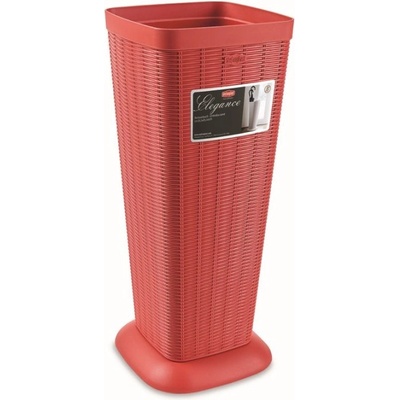 Stefanplast Stojan na deštníky ELEGANT, ratan, cihlově červený