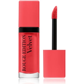 Image 1 of Bourjois Rouge Edition Velvet течно червило с матиращ ефект цвят 04 Peach Club 7.7ml