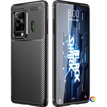 Xiaomi Black Shark 5/5 Pro Удароустойчив Carbon Fiber Калъф и Протектор