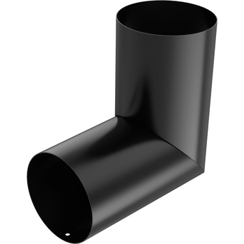 Bryza STAL Koleno ľubovoľný uhol 100 mm čierne