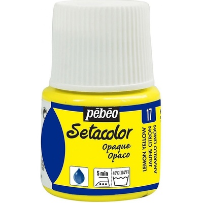 Barva na textil Pébéo Setacolor Opaque 45 ml Žlutá citron 17