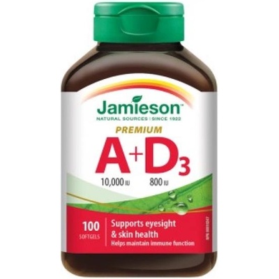 Jamieson Витамин A и D Premium 10000 IU / 800 IU 100 капсули