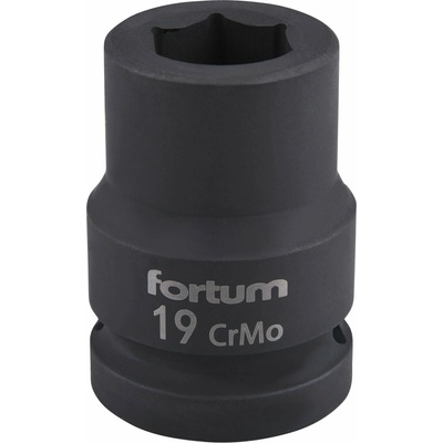 Kľúč nástrčný rázový, 19mm, 3/4”, FORTUM