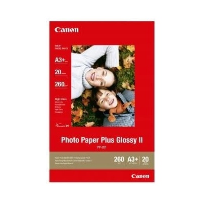 Canon Photo Paper Plus Glossy PP-201 2311B021, 275 г/м2, A3+, 20 бр. , лъскав, мастиленоструен, бял, фотографска хартия (2311B021)