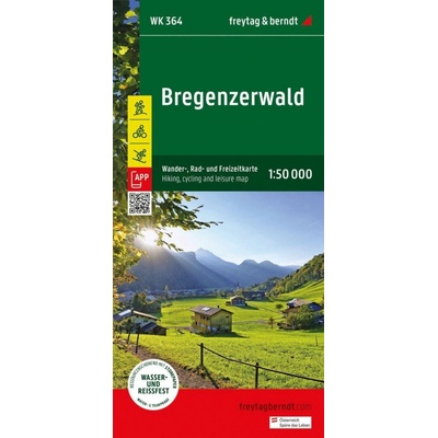Bregenzerwald 1:50 000 / turistická, cyklistická a rekreační mapa
