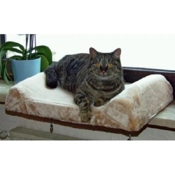 Pelíšek pro kočky lehátko na parapet, 56 x 36 x 7 cm
