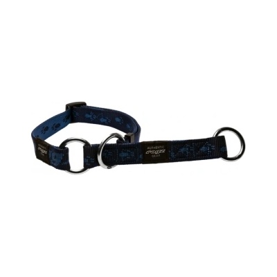 Rogz Alpinist Web Half-Check Collar XLarge - Нашийник тип душач за кучета 25мм/-43-73 см. син