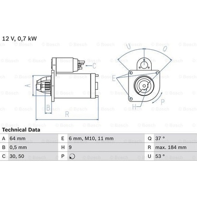 BOSCH Startér 0986017840