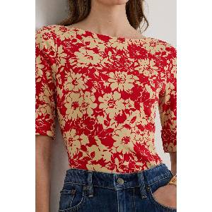 Lauren Ralph Lauren тениска basic дамска от памук (200P09078)