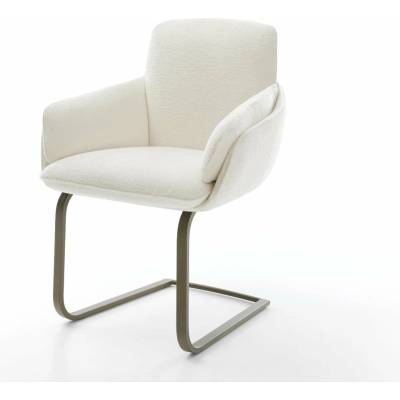 Delife Luan-Flex s područkami bouclé měkký béžová plochá titanová barva