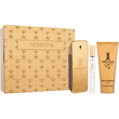 Paco Rabanne 1 Million подаръчен комплект: EDT 100 ml + душ гел 100 ml + EDT 10 ml + метална кутия за мъже