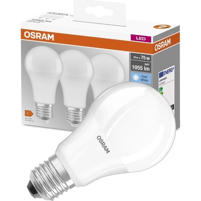 Osram 3x LED žiarovka E27 A60 10W = 75W 1055lm 4000K Neutrálna biela 200°