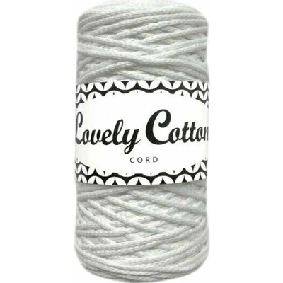 Polyesterová šňůra Lovely Cottons 5mm - Bílá
