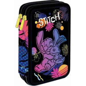 COOLPACK Ученически несесер с пособия Coolpack - Jumper 2 - Stitch Black