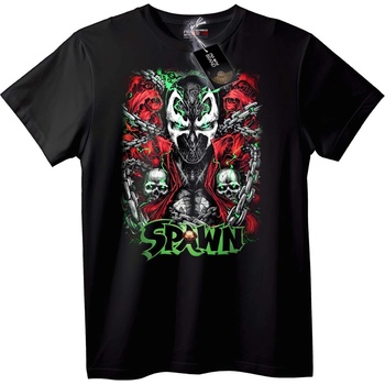 NOONEBRAND Тениска Spawn черепи - L, Black