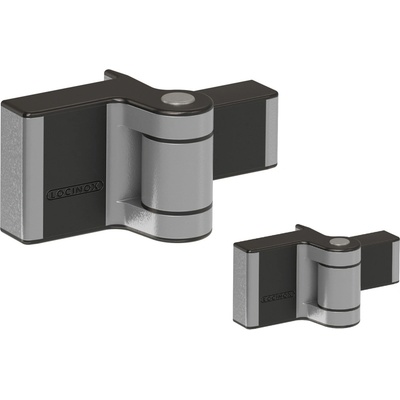 Záves pre krídlové bránky do 60 kg/1 m, do 180°, Silver