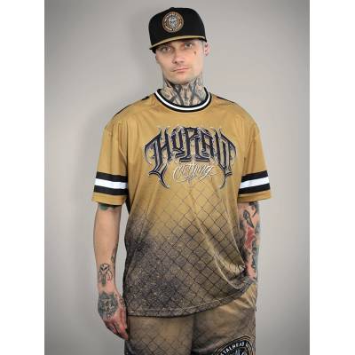 HYRAW спортна тениска HYRAW - METALHEAD CLUB - Oversize Mesh Jersey T-shirt - 263TS03