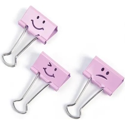 Rapesco Щипка за папки, 19 мм, "Fun", RAPESCO, светлорозова 1349 (1349)