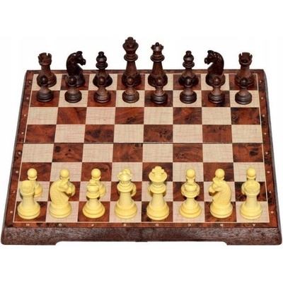 Klasické velké šachy Warcaby Magnetické 2v1 W&K