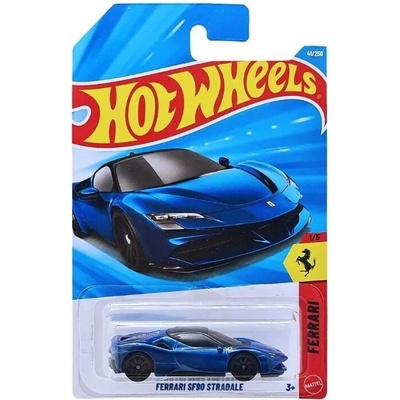 Mattel Hot Wheels Ferrari SF90 Stradale modré