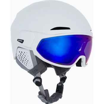 Alpina Ски каска Alpina Alto Q-Lite white matt/blue revo