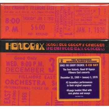 Image 1 of Jimi Hendrix - Songs For Groovy Children: The Fillmore East Concerts (5 CD) (0190759827727)